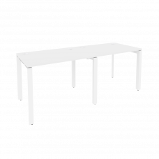 Onix Рабочая станция на П-образном м/к O.MP-RS-2.1.7 Белый Бриллиант/Металл Белый 1960*720*750