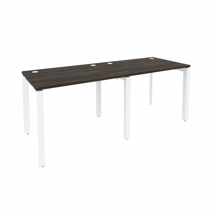 Оникс Рабочая станция на П-образном м/к O.MP-RS-2.1.7 Дуб Мали/Металл Белый 1960*720*750