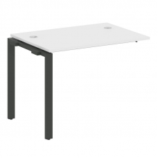 Metal System Проходной элемент рабочей станции на П-образном м/к БП.ПРС-СП-1.1 Белый/Металл Антрацит