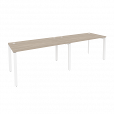 Onix Рабочая станция на П-образном м/к O.MP-RS-2.3.7 Дуб Аттик/Металл Белый 2760*720*750