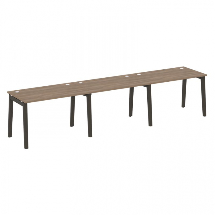 Onix Wood Рабочая станция OW.RS-3.2.7 Дуб Аризона/Дуб Темный/Металл Антрацит 3540*720*750