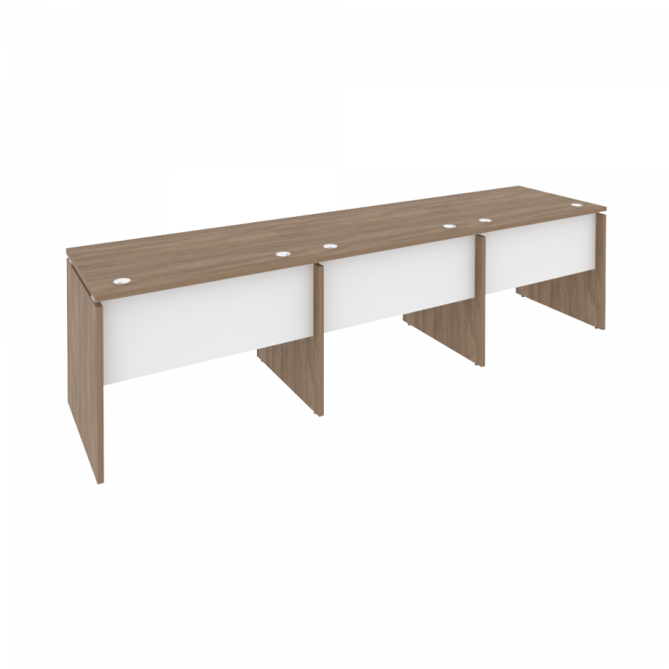 Onix Рабочая станция O.RS-3.1.7 Дуб Аризона/Белый Бриллиант 2940*720*750