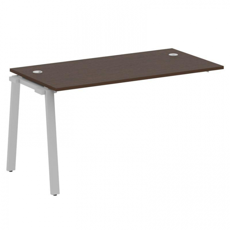 Metal System Проходной элемент рабочей станции на А-образном м/к БА.ПРС-СП-1.3 Венге Цаво/Металл Сер