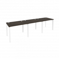 Onix Рабочая станция на П-образном м/к O.MP-RS-3.1.7 Дуб Мали/Металл Белый 2940*720*750