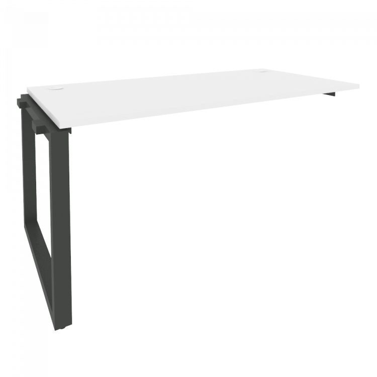 Onix Наборный элемент рабочей станции на О-образном м/к O.MO-1.NRS-4.8 Белый Бриллиант/Металл Антрац