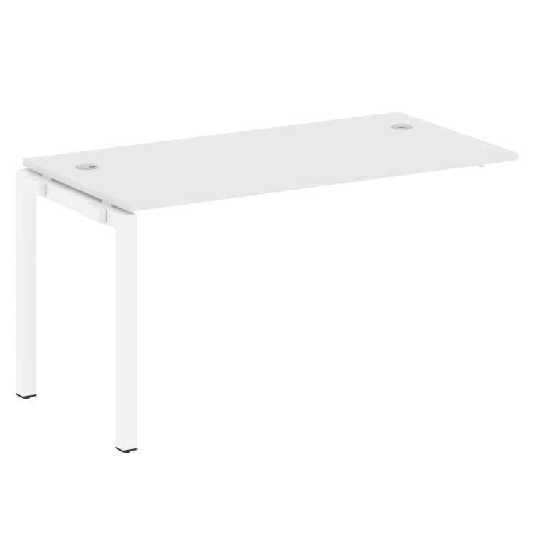 Metal System Quattro Проходной элемент рабочей станции на П-образном м/к 50БП.ПРС-СП-1.3 Белый/Метал