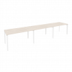 Onix Рабочая станция на П-образном м/к O.MP-RS-3.3.8 Денвер Светлый/Металл Белый 4140*800*750