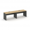 Style Project Рабочая станция 1 сторон. SN-D.ORS-001 Тиквуд Светлый/Антрацит/Черная Заглушка 1960*60