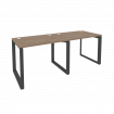 Onix Рабочая станция на О-образном м/к O.MO-RS-2.1.7 Дуб Аризона/Металл Антрацит 1960*720*750