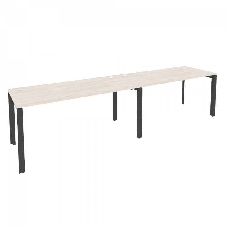 Onix Рабочая станция на П-образном м/к O.MP-RS-2.4.7 Денвер Светлый/Металл Антрацит 3160*720*750