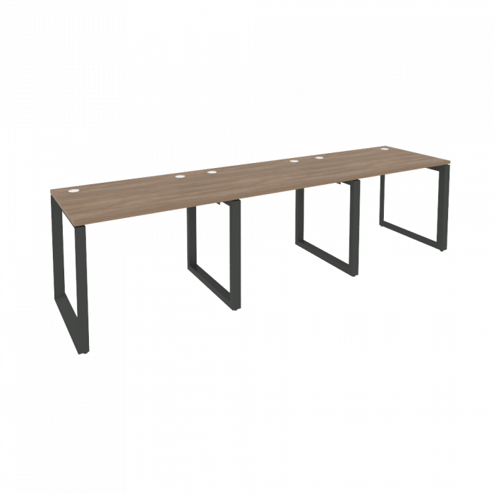Onix Рабочая станция на О-образном м/к O.MO-RS-3.1.7 Дуб Аризона/Металл Антрацит 2940*720*750