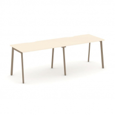 Estetica Рабочая станция 2 места ES.RS-2.2-VP Сатин/Металл Латте 2360*730*750