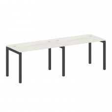 Metal System Quattro Рабочая станция на 2 места на П-образном м/к 50БП.СМ-2.2 Дуб Наварра/Металл Ант