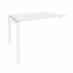 Onix Наборный элемент рабочей станции на П-образном м/к O.MP-1.NRS-2.8 Белый Бриллиант/Металл Белый