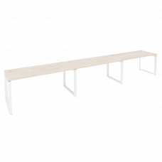 Onix Рабочая станция на О-образном м/к O.MO-RS-3.4.7 Денвер Светлый/Металл Белый 4740*720*750