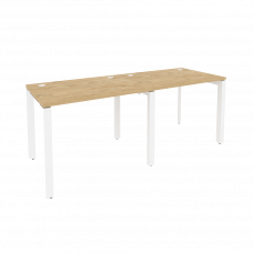 Onix Рабочая станция на П-образном м/к O.MP-RS-2.1.7 Тиквуд Светлый/Металл Белый 1960*720*750
