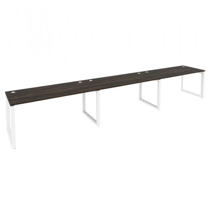 Оникс Рабочая станция на О-образном м/к O.MO-RS-3.4.7 Дуб Мали/Металл Белый 4740*720*750