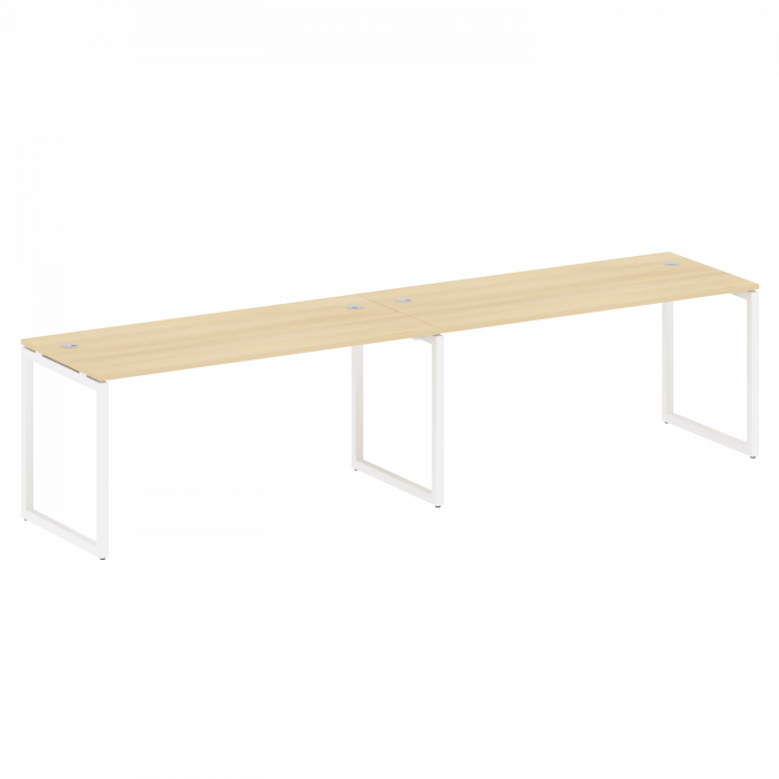 Metal System Quattro Рабочая станция на 2 места на О-образном м/к 40БО.СМ-2.4 Акация Лорка/Металл Бе