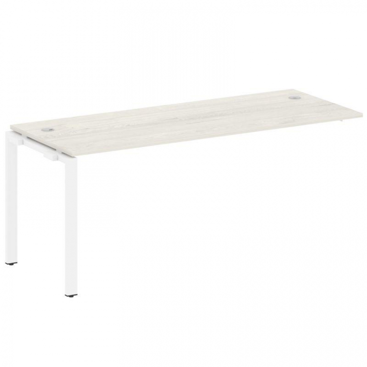 Metal System Проходной элемент рабочей станции на П-образном м/к БП.ПРС-СП-1.5 Дуб Наварра/Металл Бе