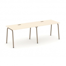 Estetica Рабочая станция 2 места ES.RS-2.2-LK Сатин/Металл Латте 2360*730*750