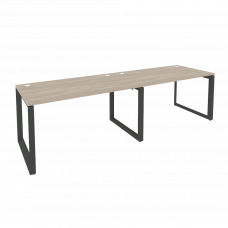 Onix Рабочая станция на О-образном м/к O.MO-RS-2.3.8 Дуб Аттик/Металл Антрацит 2760*800*750