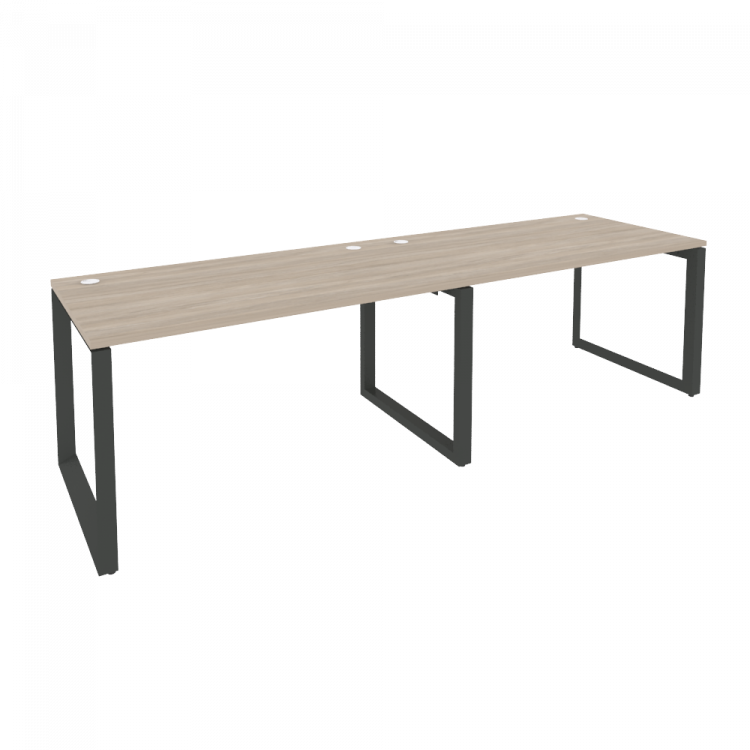 Onix Рабочая станция на О-образном м/к O.MO-RS-2.3.8 Дуб Аттик/Металл Антрацит 2760*800*750