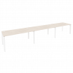 Onix Рабочая станция на П-образном м/к O.MP-RS-3.4.8 Денвер Светлый/Металл Белый 4740*800*750