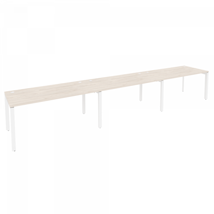 Onix Рабочая станция на П-образном м/к O.MP-RS-3.4.8 Денвер Светлый/Металл Белый 4740*800*750