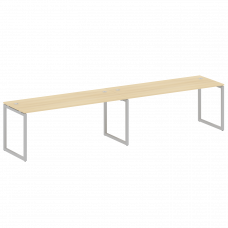 Metal System Quattro Рабочая станция на 2 места на О-образном м/к 40БО.СМ-2.5 Акация Лорка/Металл Се