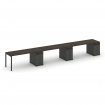 Concept Рабочая станция 3 места с 3 опорными тумбами CN.ORS-442 A Дуб Мали/Антрацит/Металл Антрацит