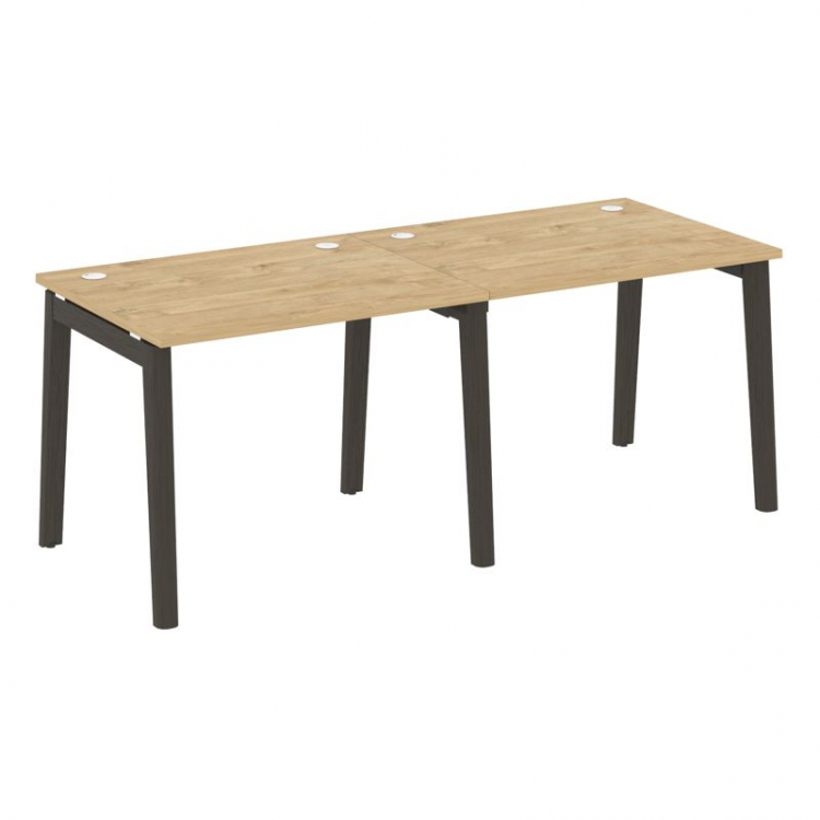 Onix Wood Рабочая станция OW.RS-2.1.8 Тиквуд Светлый/Дуб Темный/Металл Антрацит 1960*800*750