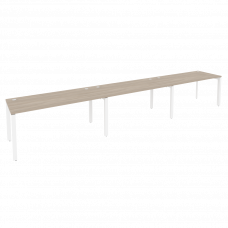 Onix Рабочая станция на П-образном м/к O.MP-RS-3.4.7 Дуб Аттик/Металл Белый 4740*720*750