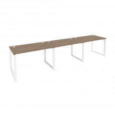 Onix Рабочая станция на О-образном м/к O.MO-RS-3.2.7 Дуб Аризона/Металл Белый 3540*720*750