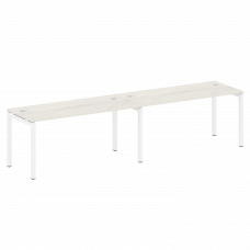 Metal System Quattro Рабочая станция на 2 места на П-образном м/к 50БП.СМ-2.4 Дуб Наварра/Металл Бел