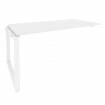 Onix Наборный элемент рабочей станции на О-образном м/к O.MO-1.NRS-4.8 Белый Бриллиант/Металл Белый