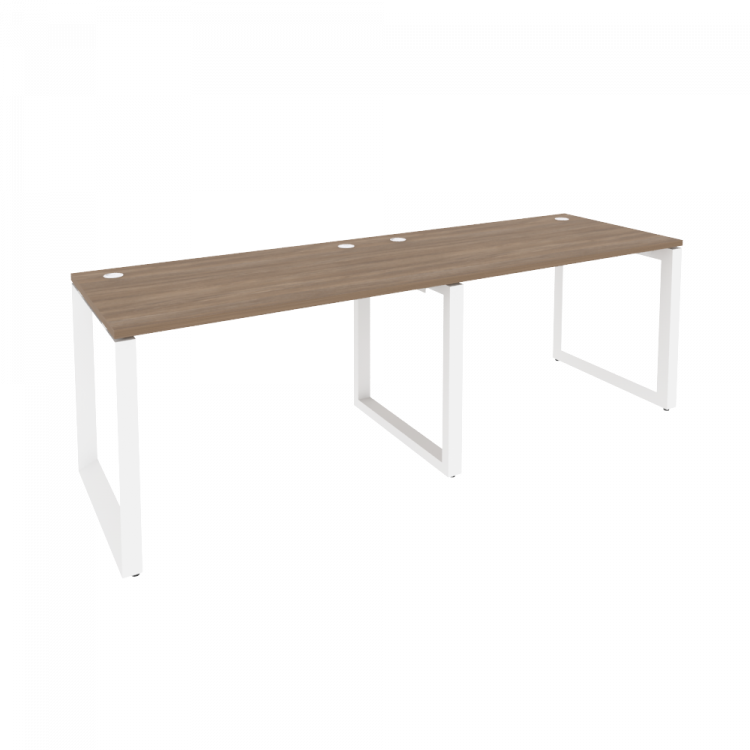 Onix Рабочая станция на О-образном м/к O.MO-RS-2.2.7 Дуб Аризона/Металл Белый 2360*720*750
