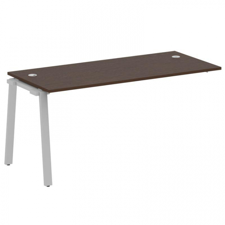 Metal System Проходной элемент рабочей станции на А-образном м/к БА.ПРС-СП-1.4 Венге Цаво/Металл Сер