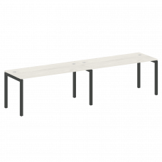 Metal System Quattro Рабочая станция на 2 места на П-образном м/к 50БП.СМ-2.4 Дуб Наварра/Металл Ант