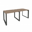 Onix Рабочая станция на О-образном м/к O.MO-RS-2.1.8 Дуб Аризона/Металл Антрацит 1960*800*750