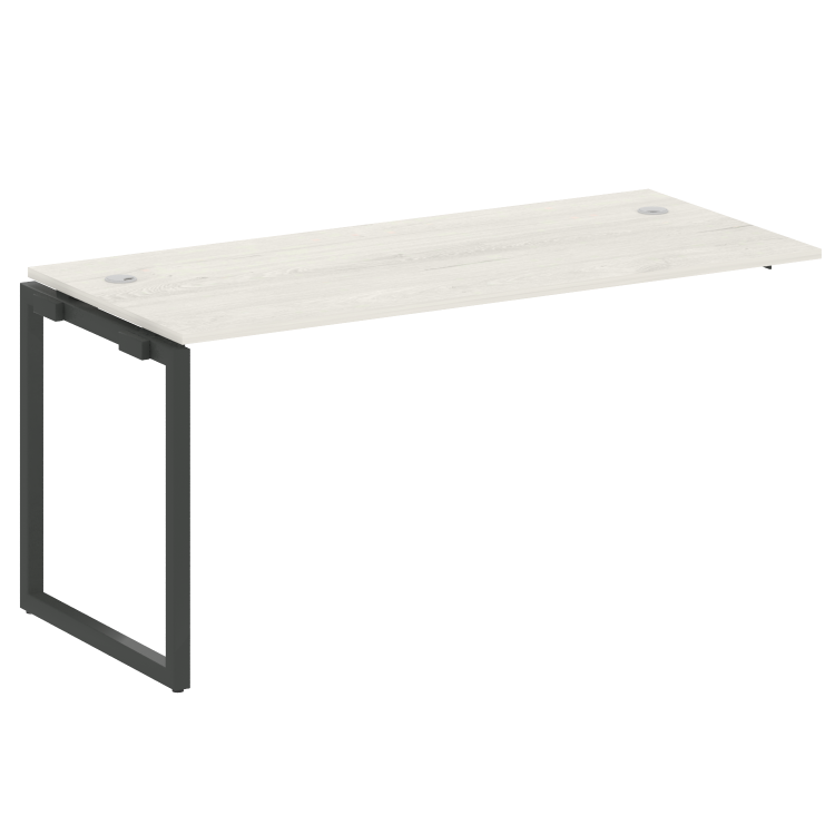 Metal System Quattro Проходной элемент рабочей станции на О-образном м/к 40БО.ПРС-СП-1.4 Дуб Наварра