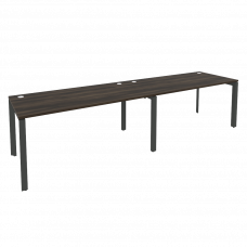 Onix Рабочая станция на П-образном м/к O.MP-RS-2.4.8 Дуб Мали/Металл Антрацит 3160*800*750