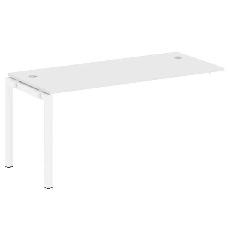 Metal System Quattro Проходной элемент рабочей станции на П-образном м/к 50БП.ПРС-СП-1.4 Белый/Метал