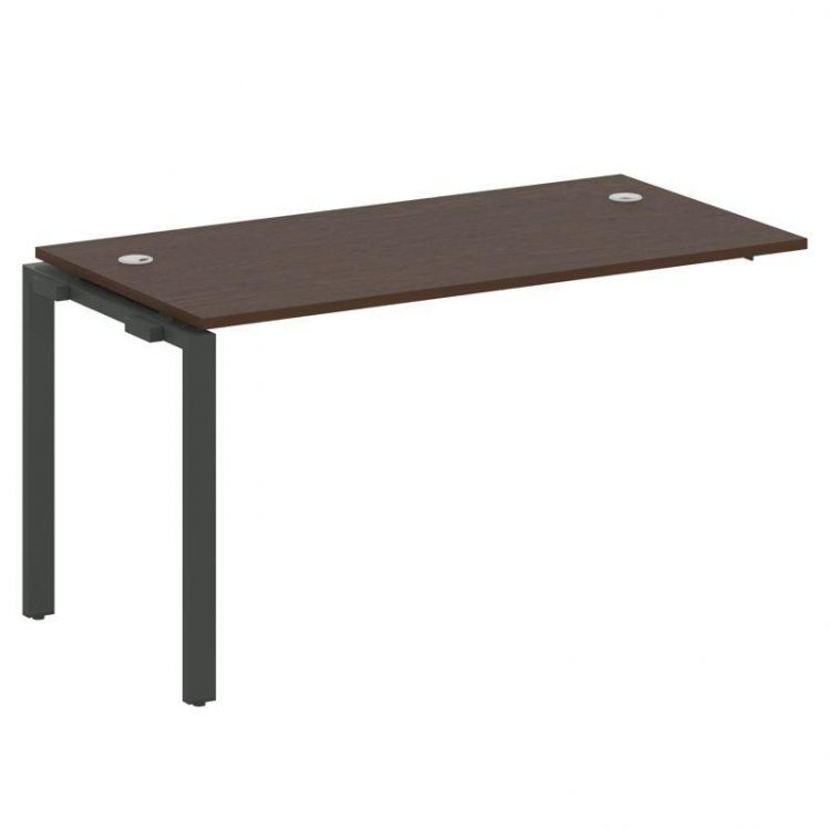 Metal System Проходной элемент рабочей станции на П-образном м/к БП.ПРС-СП-1.3 Венге Цаво/Металл Ант