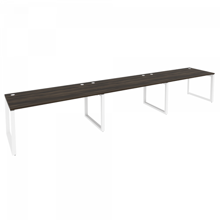 Onix Рабочая станция на О-образном м/к O.MO-RS-3.4.8 Дуб Мали/Металл Белый 4740*800*750