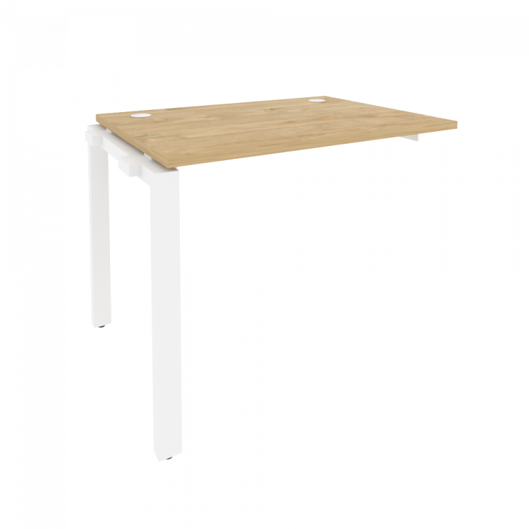Onix Наборный элемент рабочей станции на П-образном м/к O.MP-1.NRS-1.7 Тиквуд Светлый/Металл Белый 9