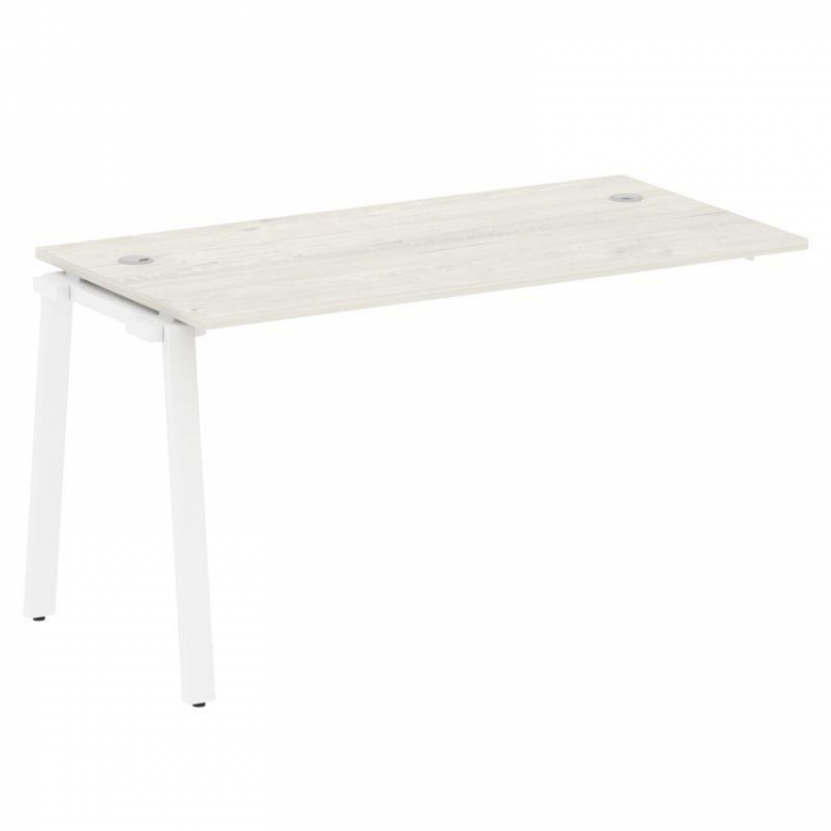 Metal System Проходной элемент рабочей станции на А-образном м/к БА.ПРС-СП-1.3 Дуб Наварра/Металл Бе