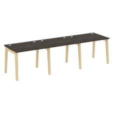 Onix Wood Рабочая станция OW.RS-3.1.8 Дуб Мали/Дуб Светлый/Металл Белый 2940*800*750