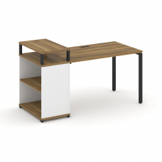 Concept Стол рабочий с опорным стеллажом с верх. горизонтом CN.SP-206 Сандал Янтарный/Белый Бриллиа