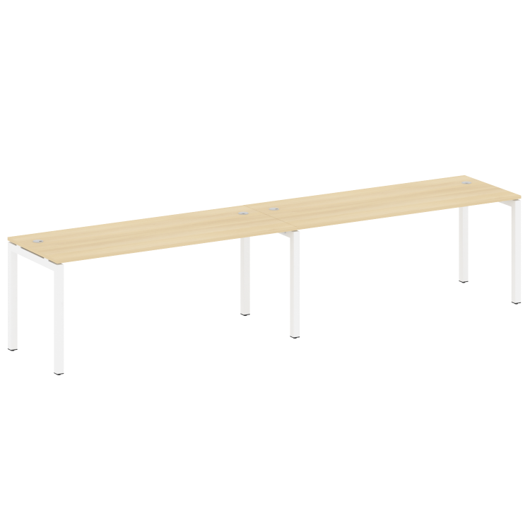 Metal System Quattro Рабочая станция на 2 места на П-образном м/к 50БП.СМ-2.5 Акация Лорка/Металл Бе