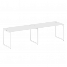 Metal System Quattro Рабочая станция на 2 места на О-образном м/к 40БО.СМ-2.3 Белый/Металл Белый 280